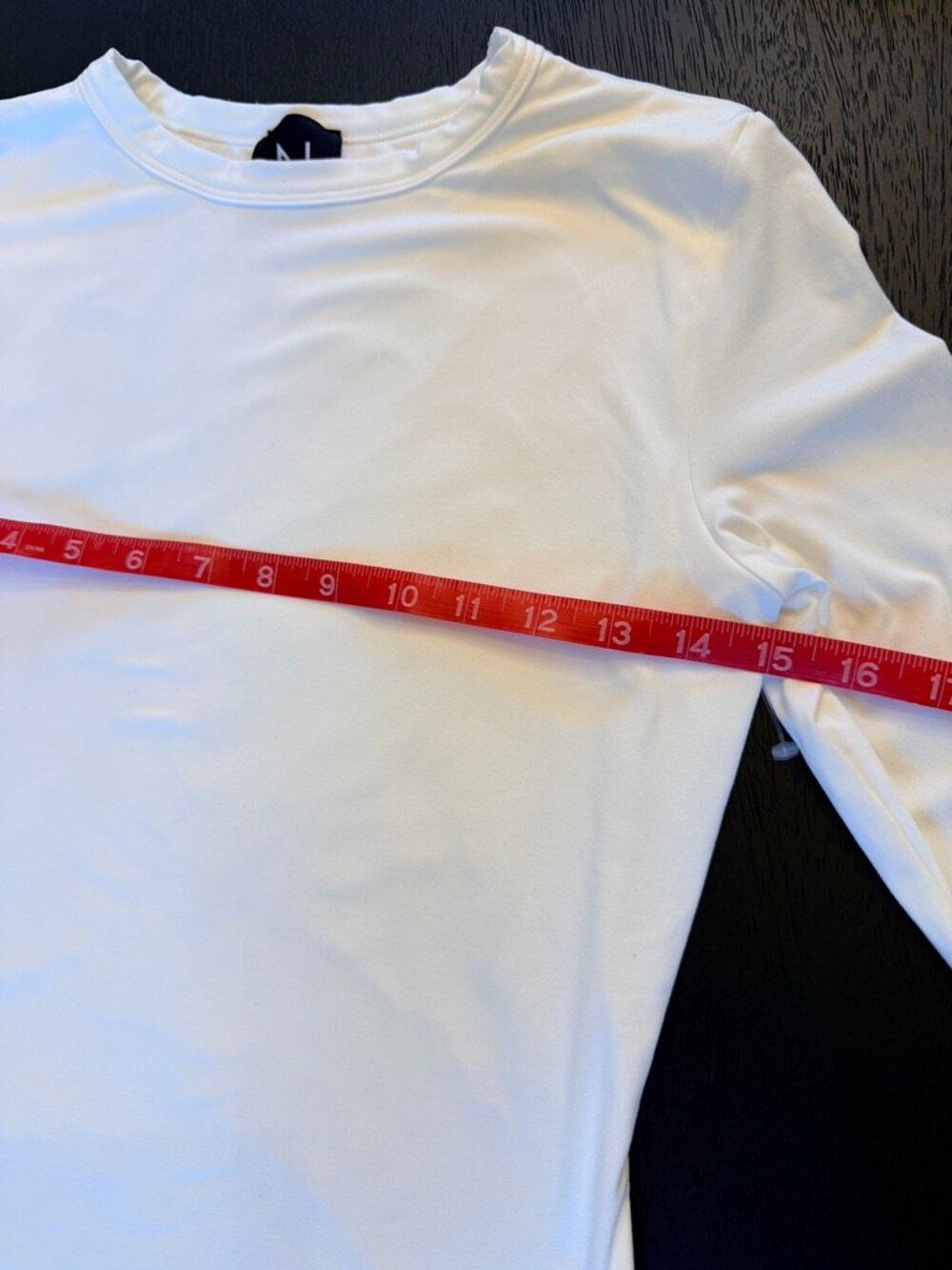 Naked Wardrobe White Long Sleeve Crew Neck Top Size Medium (small) - Picture 4 of 6